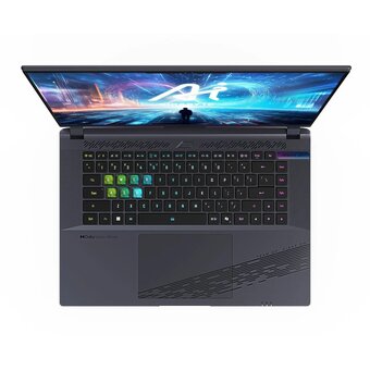  Ноутбук Gigabyte Aorus 16X (9SG-43KZC64SD) Core i7 13650HX 32Gb SSD1Tb nVidia GeForce RTX4070 8Gb 16" IPS QHD+ (2560x1600) Free DOS grey WiFi BT Cam 