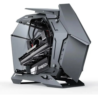  Корпус JONSBO MOD-3 Mini Gray без БП, боковые панели из закаленного стекла, mini-ITX, micro-ATX, серебристый 