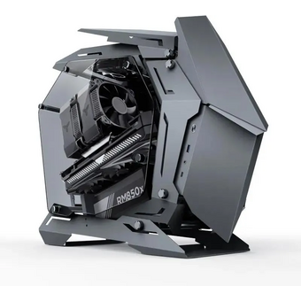  Корпус JONSBO MOD-3 Mini Gray без БП, боковые панели из закаленного стекла, mini-ITX, micro-ATX, серебристый 