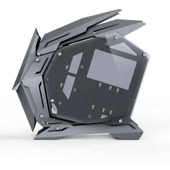  Корпус JONSBO MOD-3 Mini Gray без БП, боковые панели из закаленного стекла, mini-ITX, micro-ATX, серебристый 