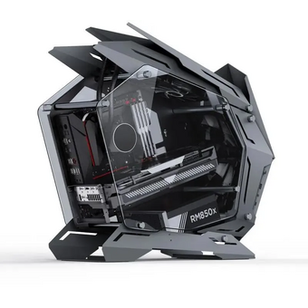  Корпус JONSBO MOD-3 Mini Gray без БП, боковые панели из закаленного стекла, mini-ITX, micro-ATX, серебристый 