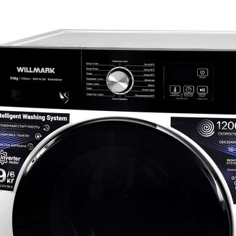  Стиральная машина с сушкой WILLMARK WWD-9615IB (1002982) белый/чёрный 