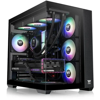  Корпус Thermaltake View 380 TG ARGB (CA-1Z2-00M1WN-00) черный без БП ATX 9x120mm 5x140mm 1x200mm 2xUSB3.0 audio bott PSU 