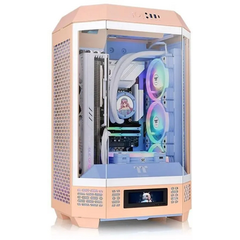  Корпус Thermaltake The Tower 300 (CA-1Y4-00S) розовый без БП miniITX 8x120mm 6x140mm 2xUSB3.0 audio bott PSU 