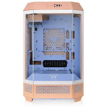  Корпус Thermaltake The Tower 300 (CA-1Y4-00S) розовый без БП miniITX 8x120mm 6x140mm 2xUSB3.0 audio bott PSU 