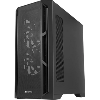  Корпус CHIEFTEC Apex Air GA-01B-M-OP без БП, боковая панель из закал. стекла, 2xPWM 140мм спереди, 1xPWM 140мм сзади, черный 