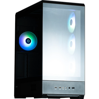  Корпус ZALMAN P50 DS Black, без БП, боковое окно (закаленное стекло), черный, ATX 