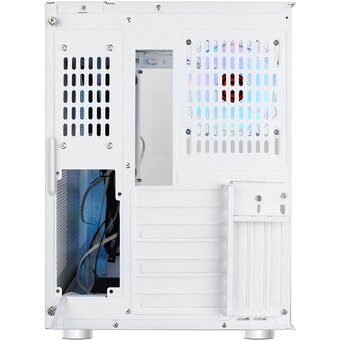  Корпус Ginzzu V570 RGB подсветка, контроллер CRC10, 4* 12RW6 FAN 12CM RGB, закаленное стекло 1*USB 3.0,1*USB 2.0, AU Белый ATX 