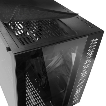  Корпус Ginzzu V500 RGB подсветка, закаленное стекло 1*USB 3.0,1*USB 2.0, AU ATX 