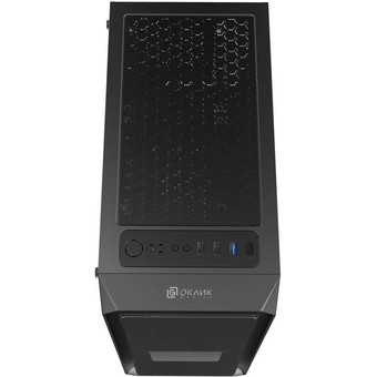  Корпус Оклик OCC-MD301 черный без БП ATX 6x120mm 2xUSB2.0 1xUSB3.0 audio bott PSU 