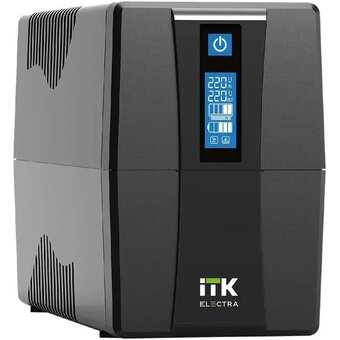  Источник бесперебойного питания ITK Electra EET-0600VA-1-001-S 360Вт 600ВА черный 