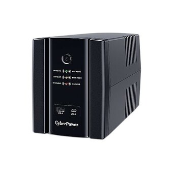  ИБП CyberPower UT1500EG Line-Interactive, Tower, 1500VA/900W USB/RJ11/45/USB charger A/C (4 Euro), 12В/7 Ач х 2 