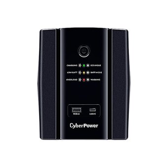  ИБП CyberPower UT1500EG Line-Interactive, Tower, 1500VA/900W USB/RJ11/45/USB charger A/C (4 Euro), 12В/7 Ач х 2 