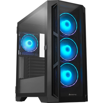  Корпус CHIEFTEC Apex GA-01B-TG-OP без БП, боковая панель из закал. стекла, 3xARGB 120мм спереди, 1xARGB 120мм сзади, черный 