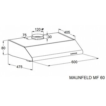  Вытяжка MAUNFELD MF 60 черный 