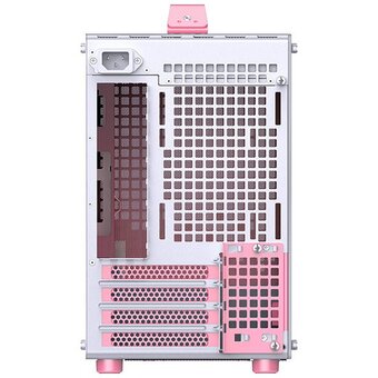 Корпус JONSBO Jonsplus Z20 Pink/White без БП, боковая панель из закал. стекла, mini-ITX, micro-ATX, бело-розовый 