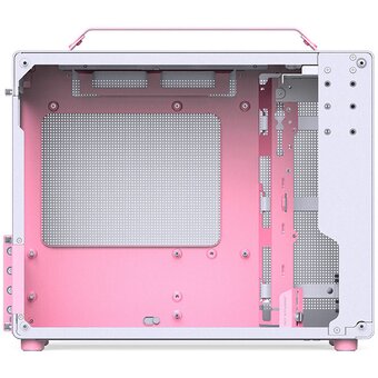  Корпус JONSBO Jonsplus Z20 Pink/White без БП, боковая панель из закал. стекла, mini-ITX, micro-ATX, бело-розовый 