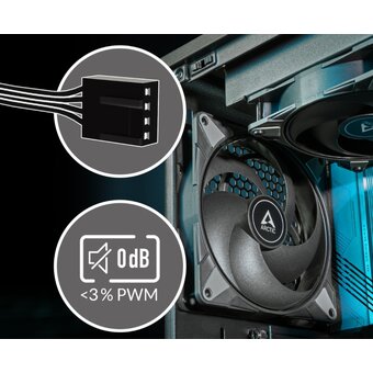  Вентилятор Arctic Cooling Arctic P14 Max (Black) (ACFAN00287A) retail 