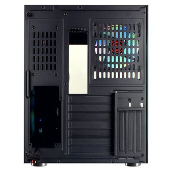  Корпус Ginzzu V530 RGB подсветка, контроллер CRC10, 4* 12R6 FAN 12CM RGB закаленное стекло 1*USB 3.0,1*USB 2.0, AU ATX 