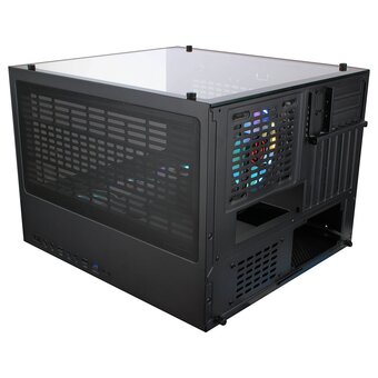  Корпус Ginzzu V530 RGB подсветка, контроллер CRC10, 4* 12R6 FAN 12CM RGB закаленное стекло 1*USB 3.0,1*USB 2.0, AU ATX 