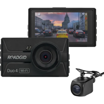  Видеорегистратор ROADGID Duo 4 1049605 черный 