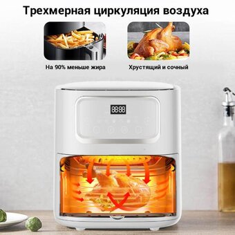  Аэрофритюрница KaringBee SZ-A805 белый 