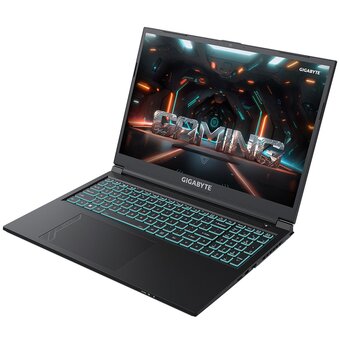  Ноутбук Gigabyte G6 MF (MF-H2KZ853KD) Core i7-13620H/16Gb/SSD512Gb/RTX4050 6Gb/16.0"/IPS/FHD+/Dos/black 