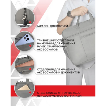  Cумка для ноутбука Lamark L235 Dark Grey 15.6" 