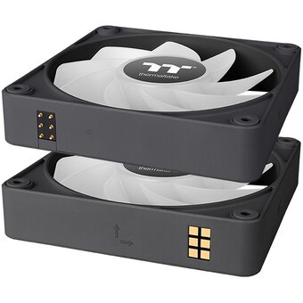  Вентилятор Thermaltake CT120 EX Sync реверсивный ARGB черный (CL-F192-PL12SW-A) 4-pin 31.2dB Ret 