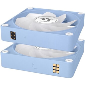  Вентилятор Thermaltake CT140 EX Sync Hydrangea реверсивный ARGB синий (CL-F199-PL14BU-A) 4-pin 32.8dB Ret 