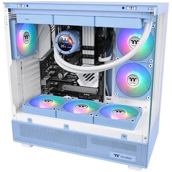  Вентилятор Thermaltake CT140 EX Sync Hydrangea реверсивный ARGB синий (CL-F199-PL14BU-A) 4-pin 32.8dB Ret 
