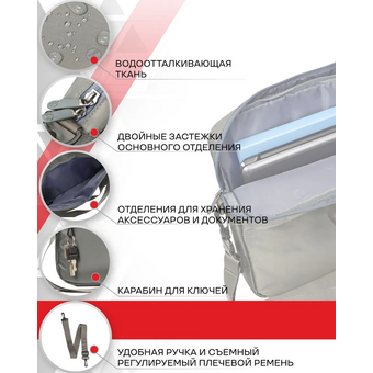  Cумка для ноутбука Lamark L215 Dark Grey 15.6" 