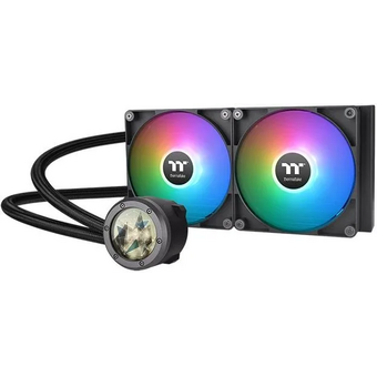  СВО Thermaltake TH280 V2 Ultra ARGB (CL-W385-PL14SW-A) Soc-AM5/AM4/1151/1200/1700 черный 4-pin 34.7dB Al+Cu LCD Ret 
