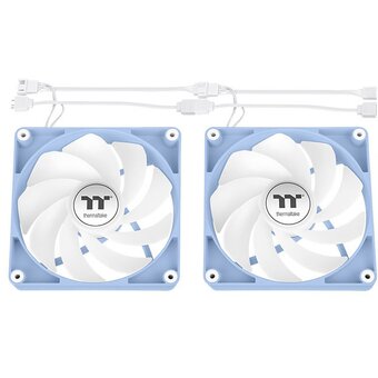  Вентилятор Thermaltake CT120 Sync Hydrangea реверсивный ARGB голубой (CL-F200-PL12BU-A) 4-pin 31.2dB Ret 