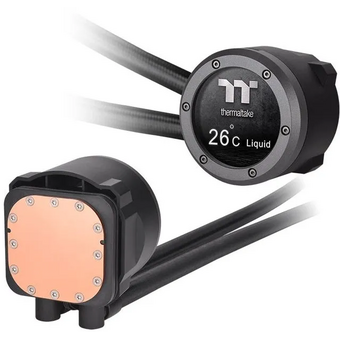  СВО Thermaltake TH280 V2 Ultra ARGB (CL-W385-PL14SW-A) Soc-AM5/AM4/1151/1200/1700 черный 4-pin 34.7dB Al+Cu LCD Ret 