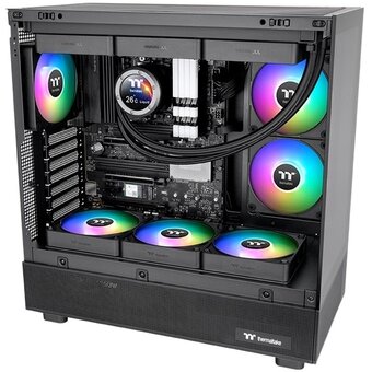 Вентилятор Thermaltake CT140 EX Sync реверсивный ARGB черный (CL-F193-PL14SW-A) 4-pin 32.8dB Ret 