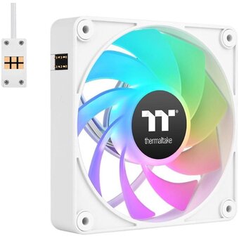  Вентилятор Thermaltake CT120 EX реверсивный ARGB белый (CL-F194-PL12SW-A) 4-pin 31.2dB Ret 
