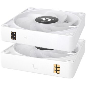 Вентилятор Thermaltake CT120 EX реверсивный ARGB белый (CL-F194-PL12SW-A) 4-pin 31.2dB Ret 