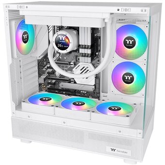  Вентилятор Thermaltake CT120 EX реверсивный ARGB белый (CL-F194-PL12SW-A) 4-pin 31.2dB Ret 