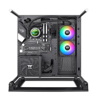  СВО Thermaltake TH240 V2 Ultra EX ARGB (CL-W414-PL12SW-A) Soc-AM5/AM4/1151/1200/1700 черный 4-pin 28.5dB Al LCD Ret 