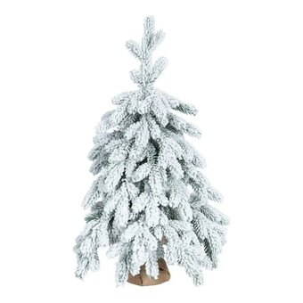  Ель Crystal trees KP46060s Эмили зеленая в снегу 60см 