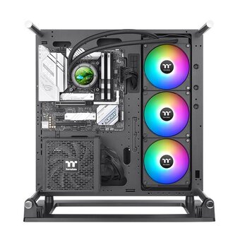  СВО Thermaltake TH420 V2 Ultra EX ARGB (CL-W417-PL14SW-A) Soc-AM5/AM4/1151/1200/1700 черный 4-pin 30.7dB Al+Cu LCD Ret 