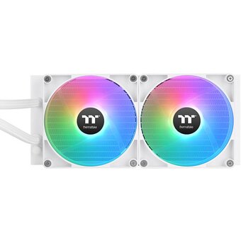  СВО Thermaltake TH280 V2 Ultra Snow ARGB (CL-W406-PL14SW-A) Soc-AM5/AM4/1151/1200/1700 белый 4-pin 34.7dB Al+Cu LCD Ret 