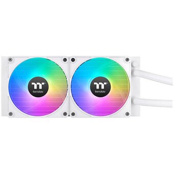  СВО Thermaltake TH280 V2 Ultra EX Snow ARGB (CL-W427-PL14SW-A) Soc-AM5/AM4/1151/1200/1700 белый 4-pin 30.7dB Al+Cu LCD Ret 