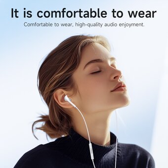  Наушники HOCO M101 Max Crystal grace wire-controlled earphones with microphone белый 