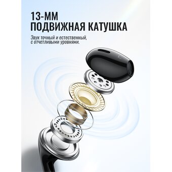  Наушники HOCO M101 Max Crystal grace wire-controlled earphones with microphone черный 