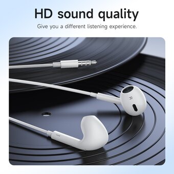  Наушники HOCO M101 Max Crystal grace wire-controlled earphones with microphone белый 