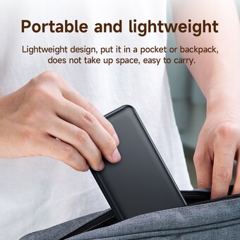  Аккумулятор внешний резервный HOCO J118 Speed energy power bank with cable 10000mAh черный 