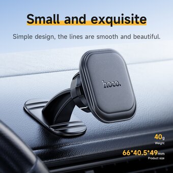  Автомобильный держатель HOCO H30 Brilliant magnetic car holder(center console) (черный) 