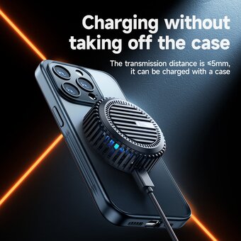  Беспроводное ЗУ HOCO CW57 Air-cooled 15W magnetic wireless fast charger черный 